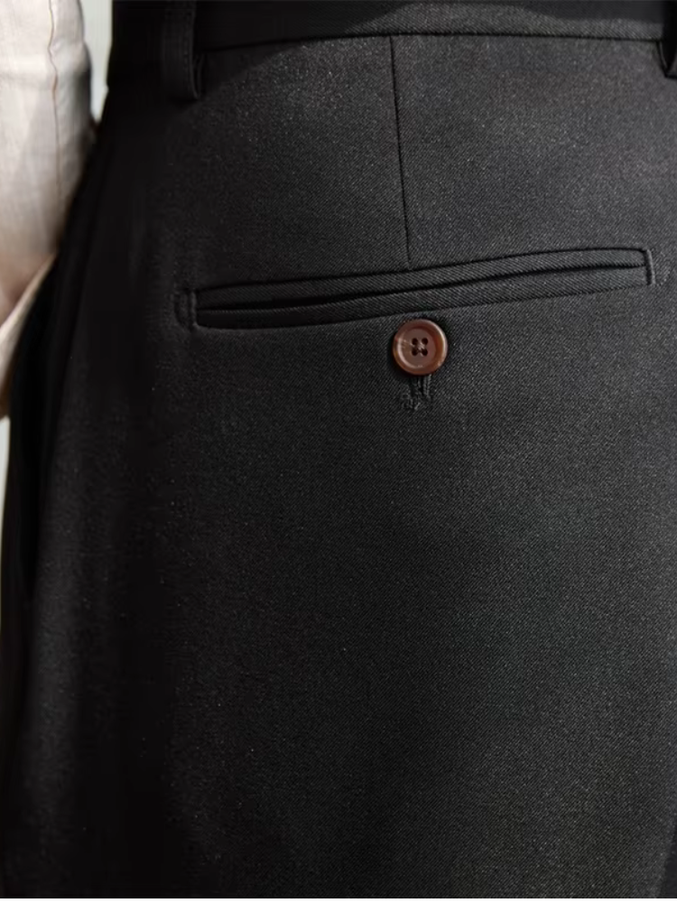 High Waist Pleated Trousers | 100% Linen | Straight Fit