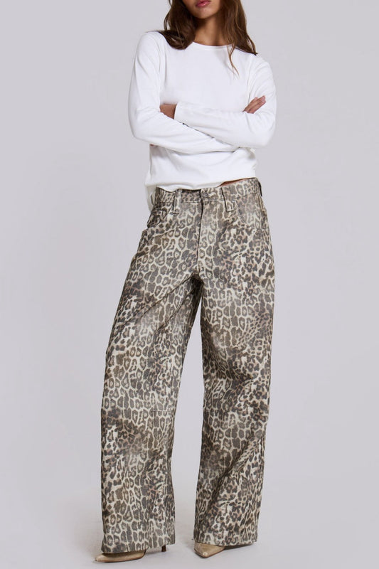 Veda Leopard Fade Jeans