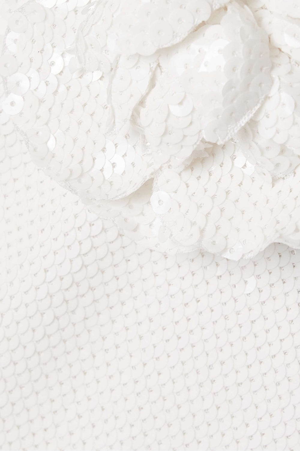 Vidonia Halter Floral Sequin Maxi Dress - White