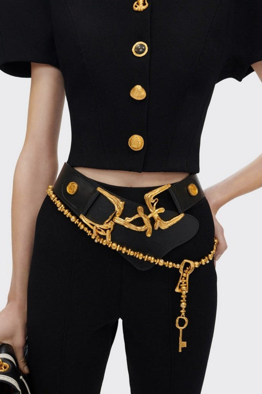 Yanisa Knit Top & Shorts Set - Black