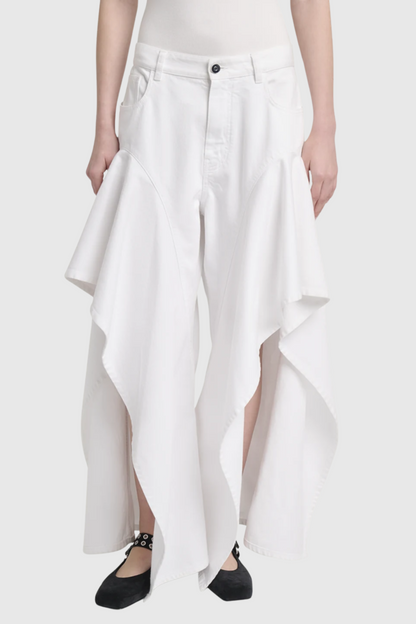 Yolita Ruffle Slit Jeans