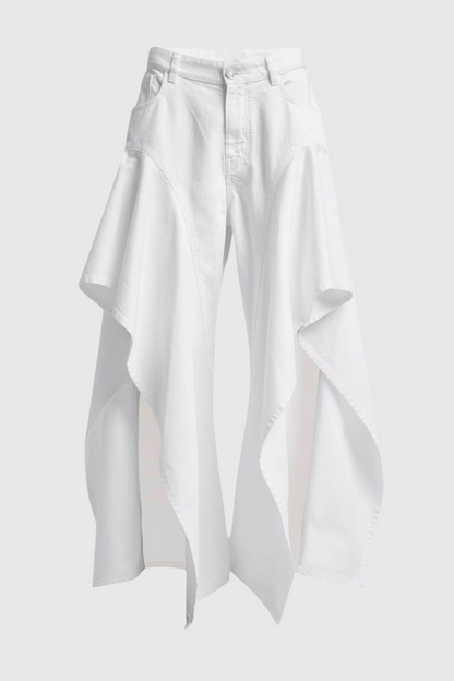 Yolita Ruffle Slit Jeans