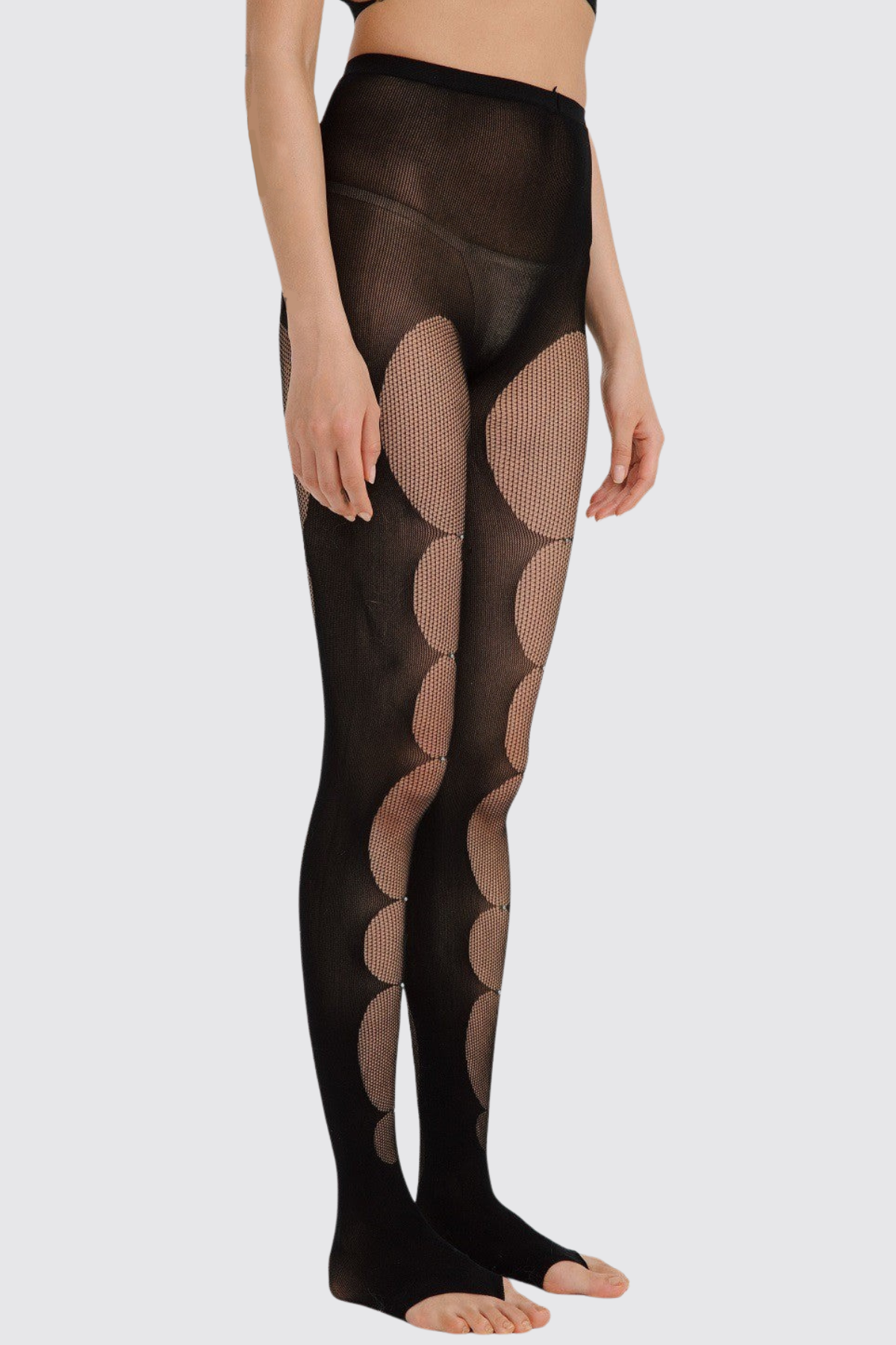 Zerlia Semi-sheer Leg Stocking - Black