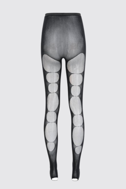 Zerlia Semi-sheer Leg Stocking - Black