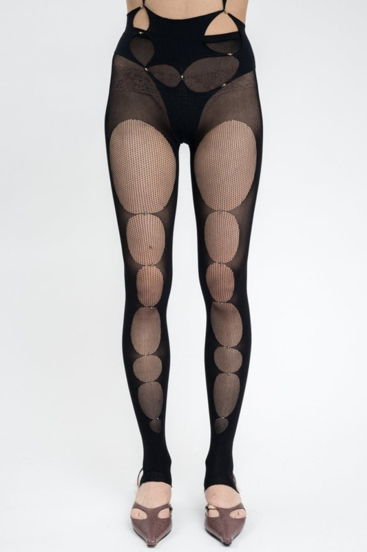 Zerlia Semi-sheer Leg Stocking - Black