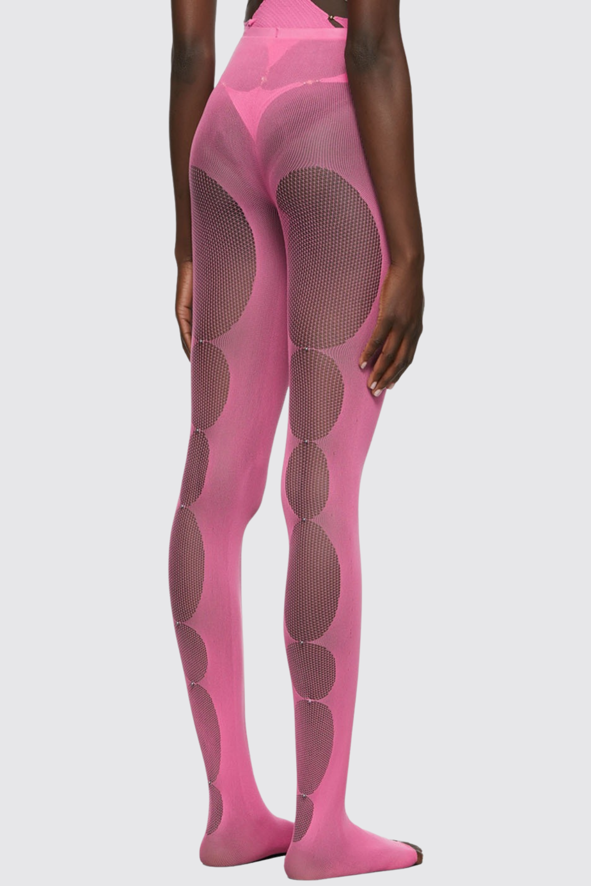 Zerlia Semi-sheer Leg Stocking - Pink
