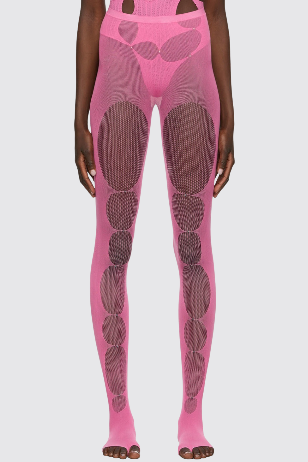 Zerlia Semi-sheer Leg Stocking - Pink