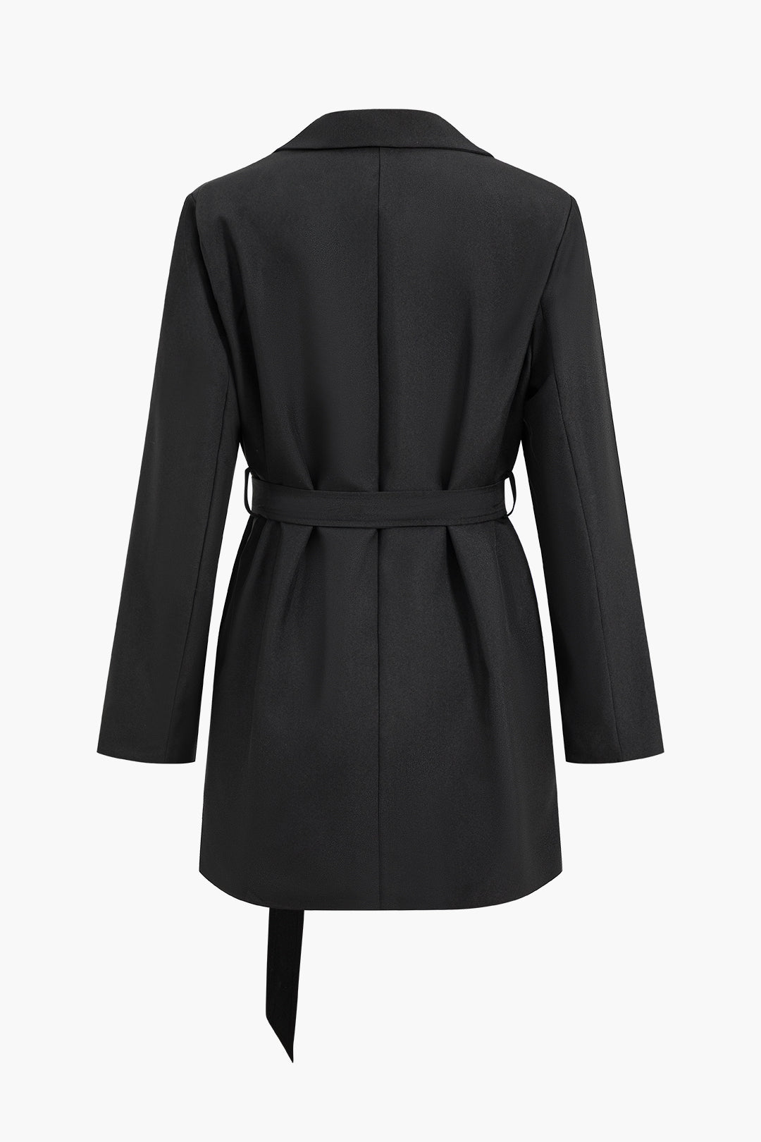 Belted Single Button Blazer