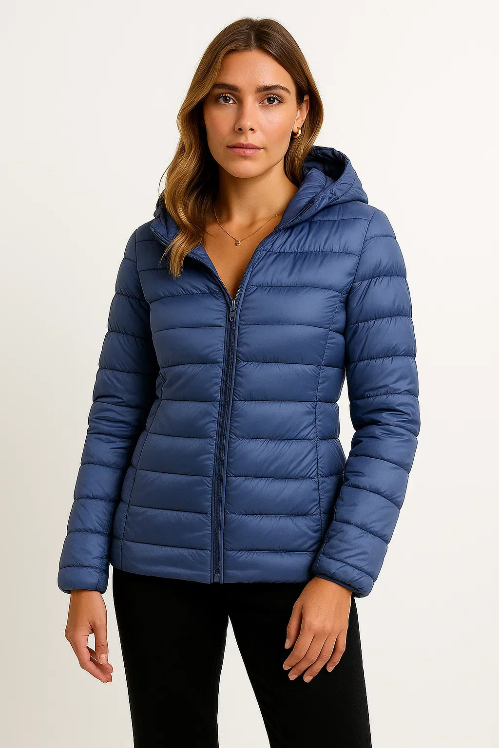 Down Puffer Jacket | Lightweight Hooded Design