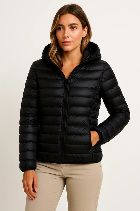 Down Puffer Jacket | Lightweight Hooded Design