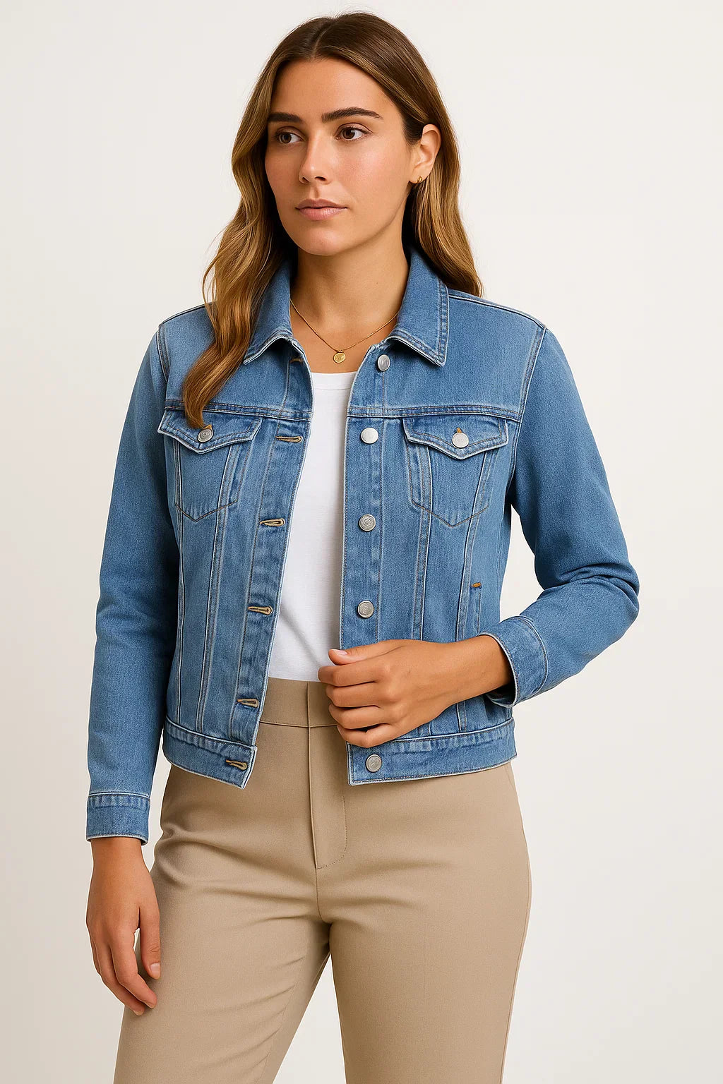 Maison Denim Jacket | Classic Button-Down Design