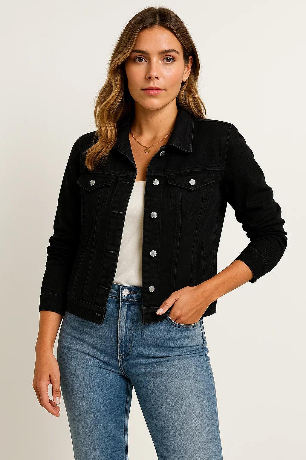 Maison Denim Jacket | Classic Button-Down Design