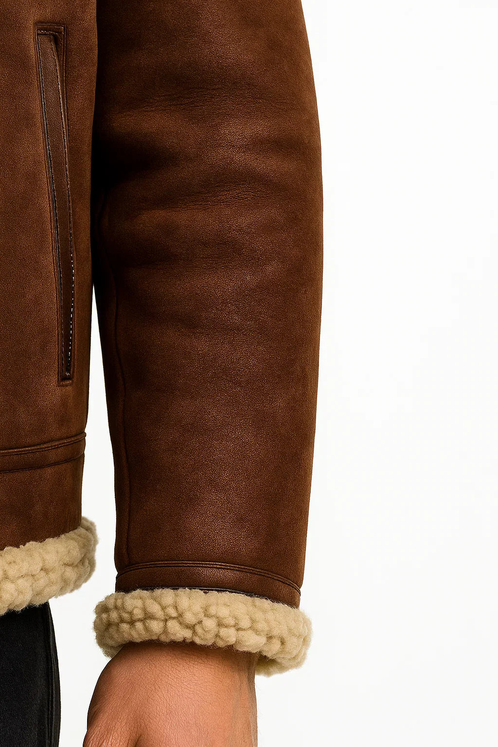 Atelier Shearling Leather Jacket | Sheepskin Wool Lining