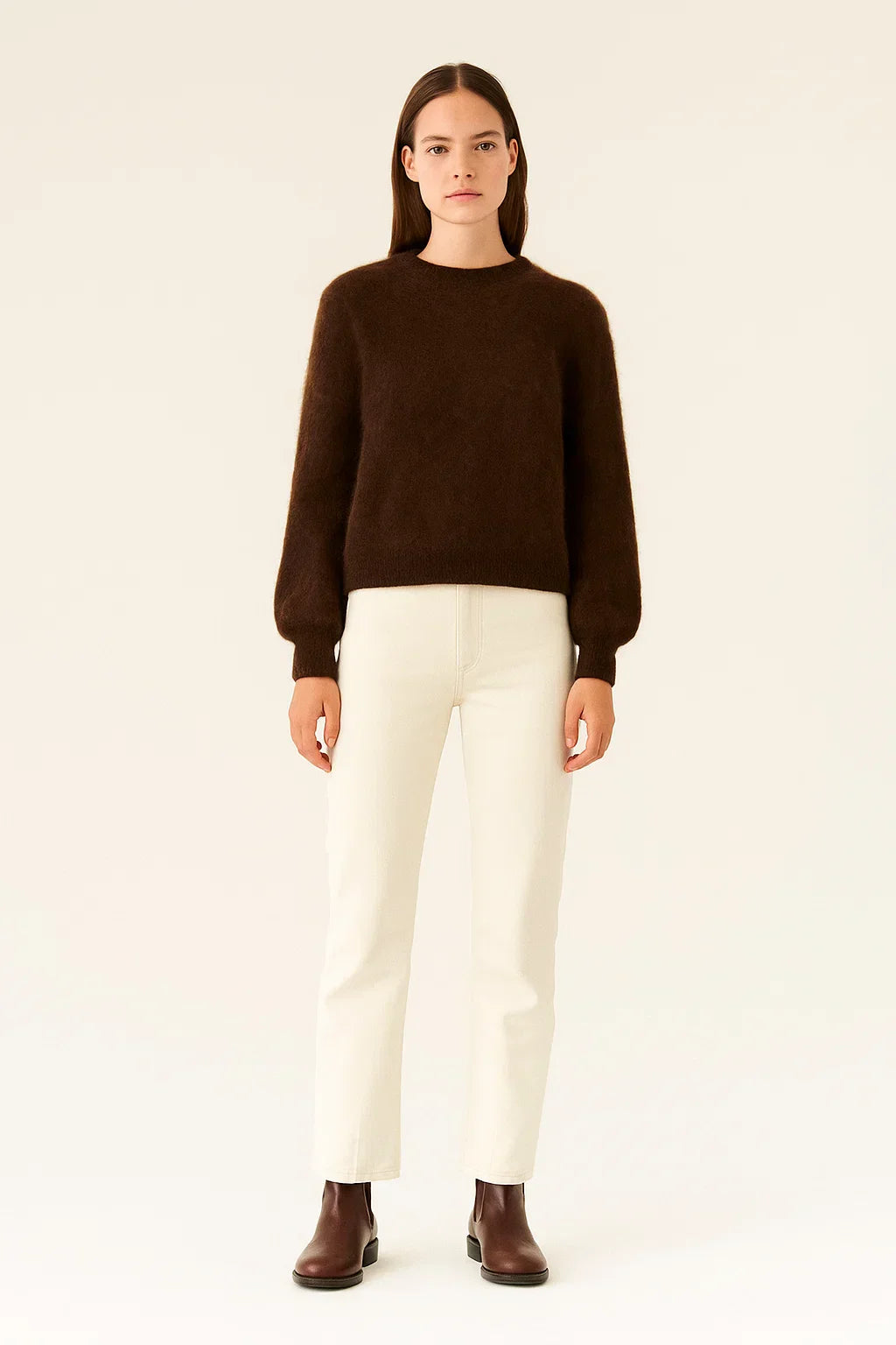 Wool Blend Crewneck Jumper | Soft Knit | Relaxed Fit