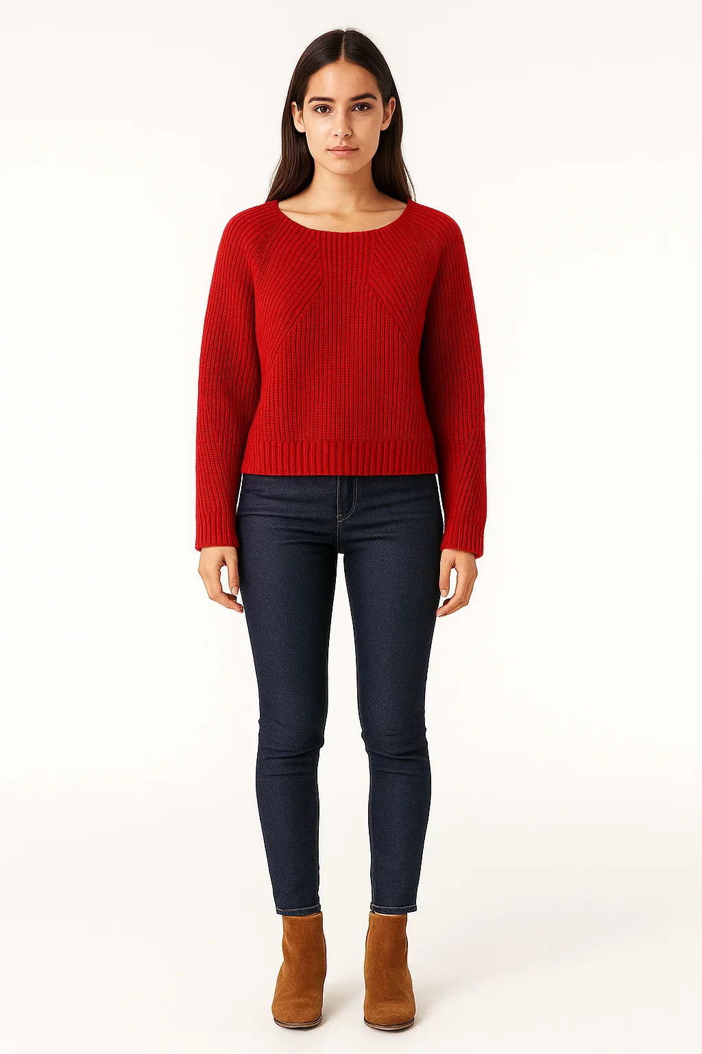 Merino Wool Sweater | Ribbed Knit | Relaxed Fit