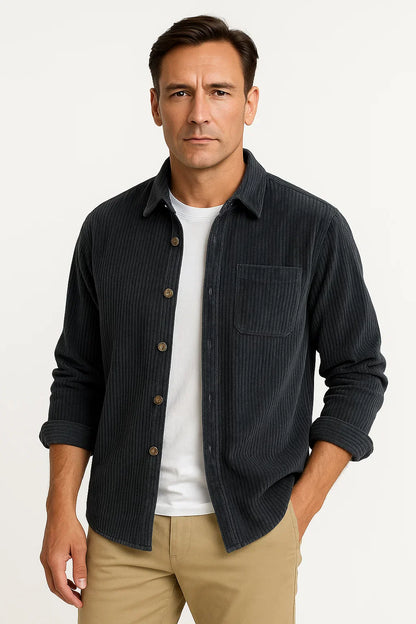 Men's Corduroy Overshirt | Button-Up Design | Relaxed Fit