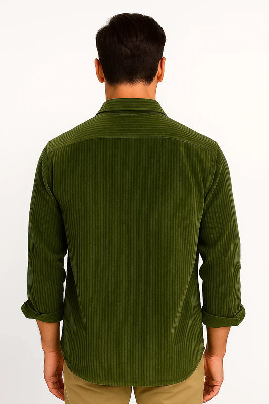 Men's Corduroy Overshirt | Button-Up Design | Relaxed Fit