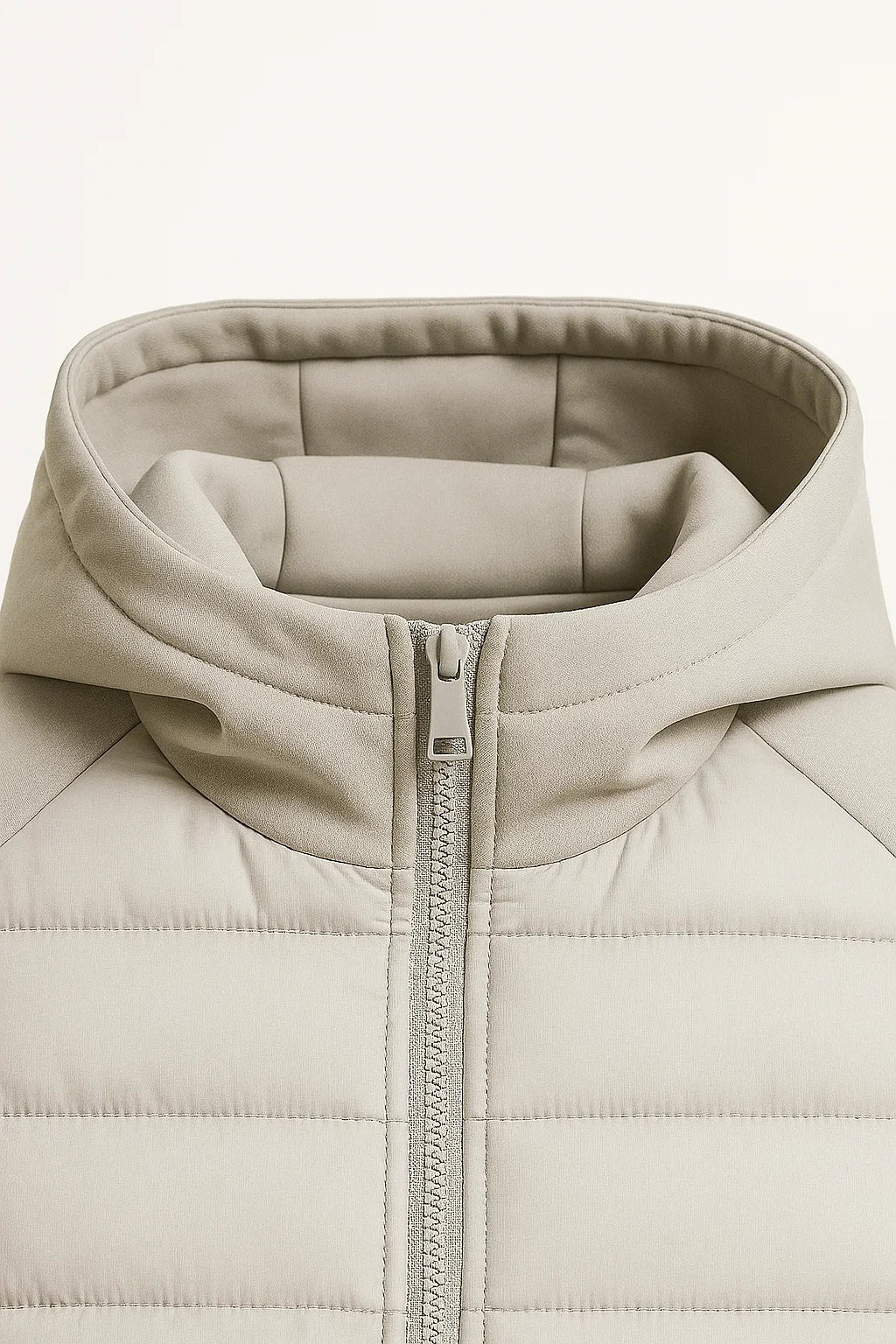 Men's Lightweight Down Hoodie | Quilted Spliced Design | Autumn-Winter