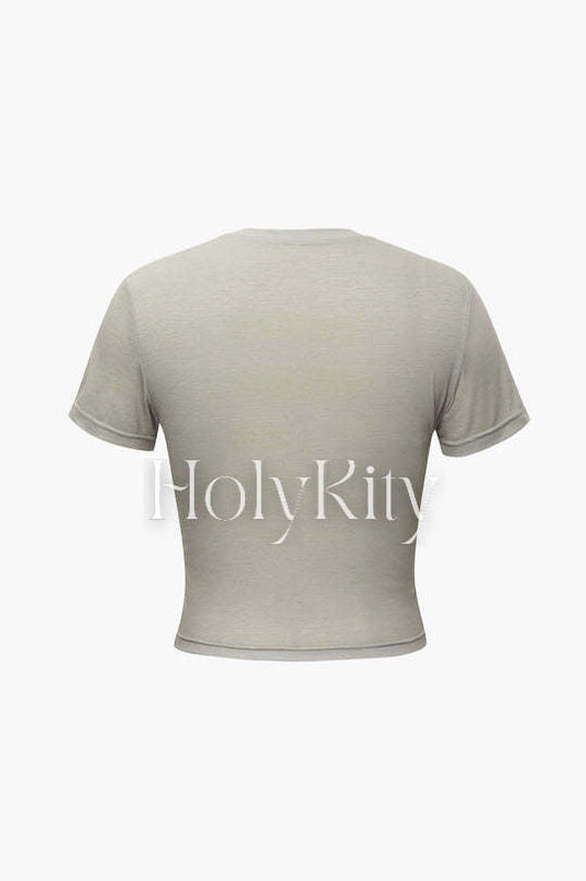 Body Print Short Sleeve T-Shirt