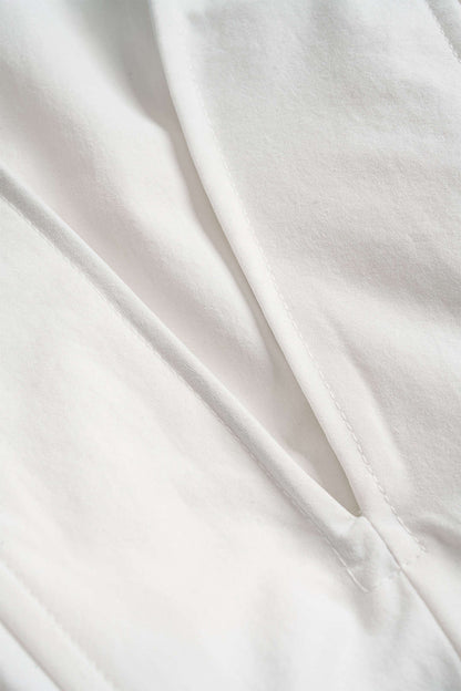 Deep V-neck Cut Out Corset Long-Sleeve Shirt