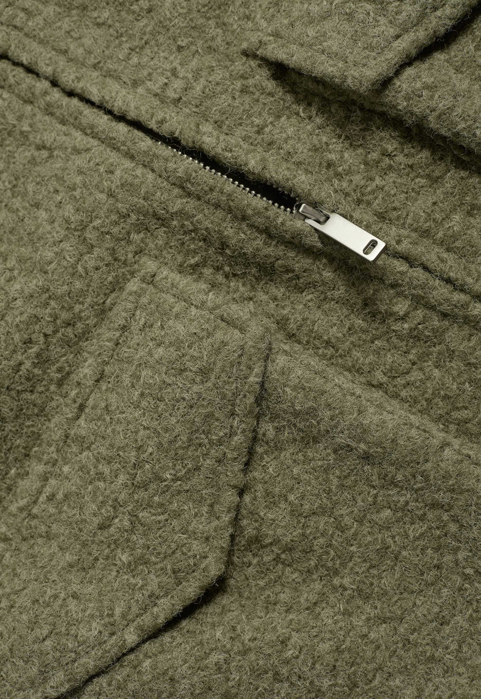 Cropped Textured Jacket | Zip Front | Utility Pockets | Modern Urban Style