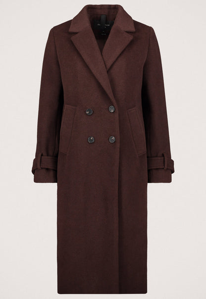 Maison Wool Blend Long Coat | Double-Breasted Classic Fit | Winter Elegance