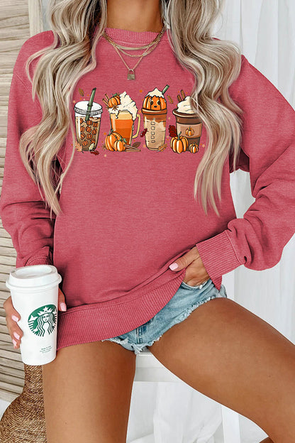 Halloween Creative Print Casual Long Sleeved Sweatshirt