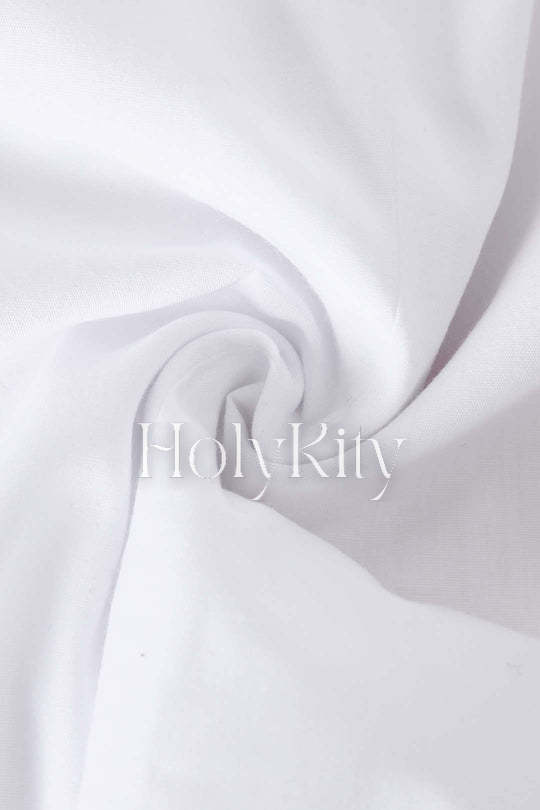 Drawstring Hem Crop Blouse