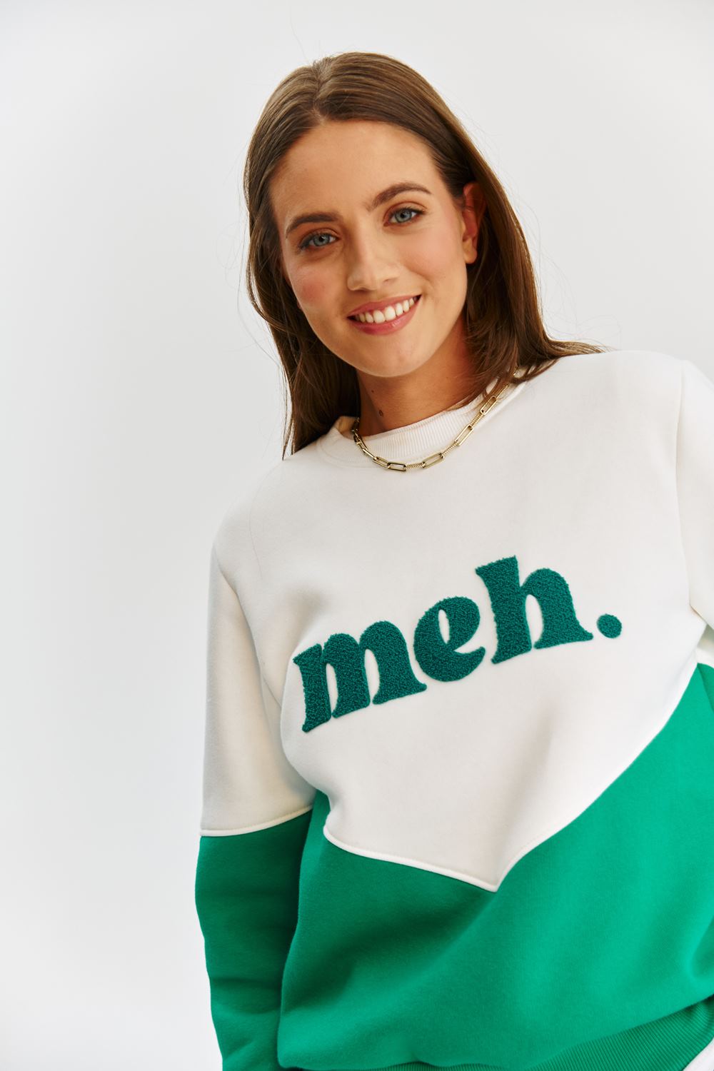 Maison Graphic Sweatshirt | Contrast Panel | Relaxed Fit