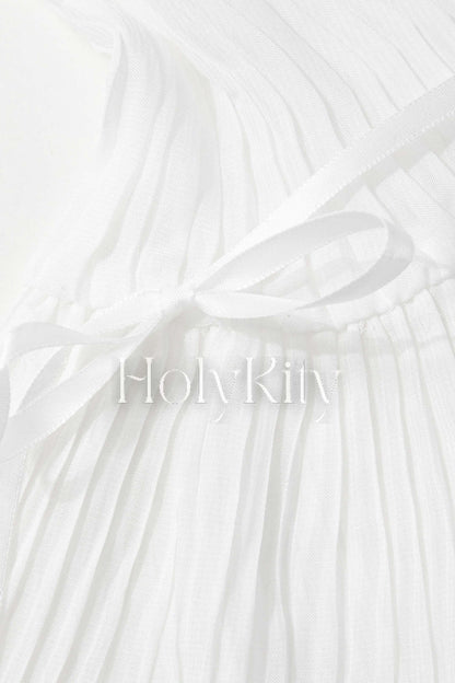 Flare Sleeve Button Blouse