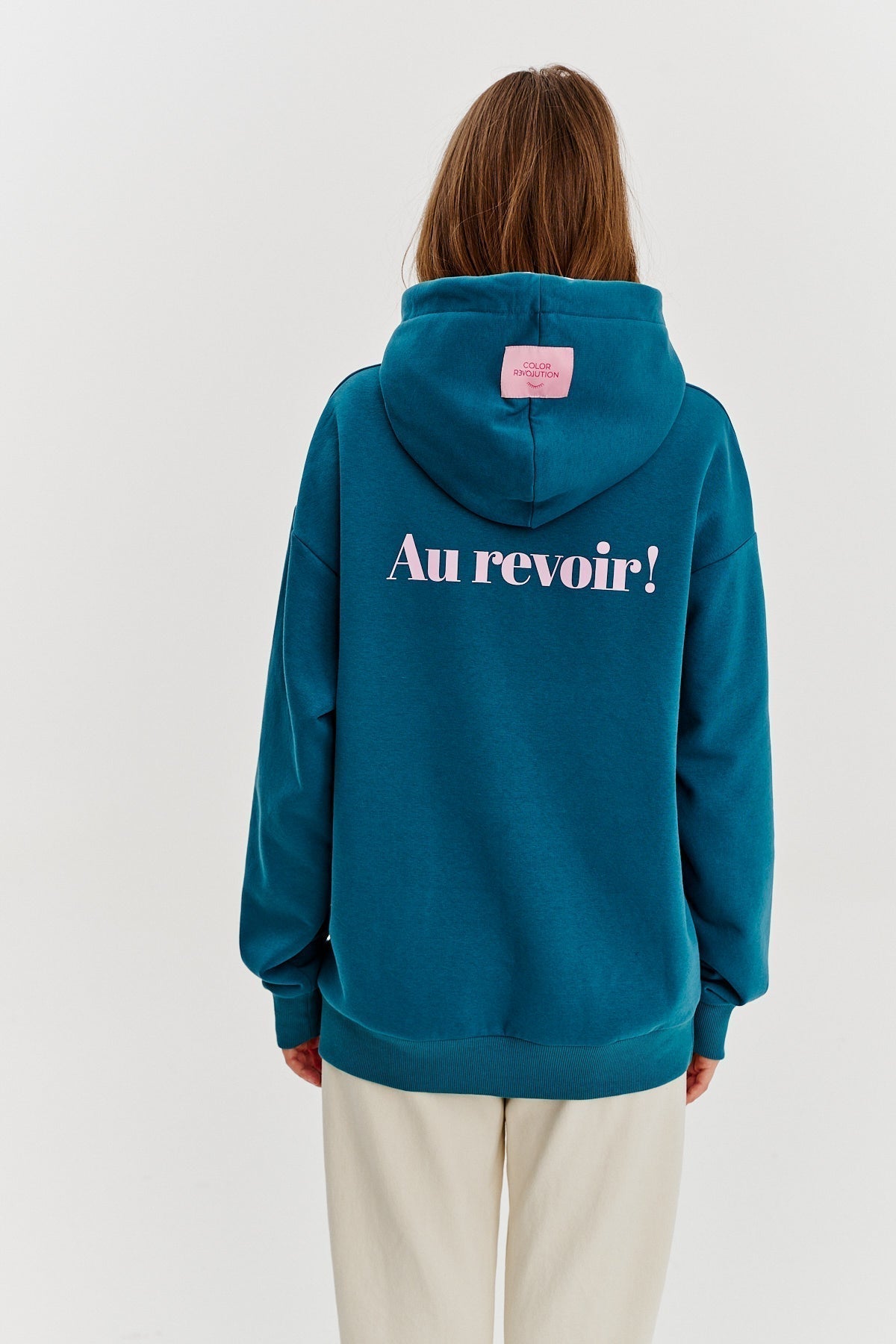Maison “Salut!” Hoodie | Oversized Fit | Contrast Print