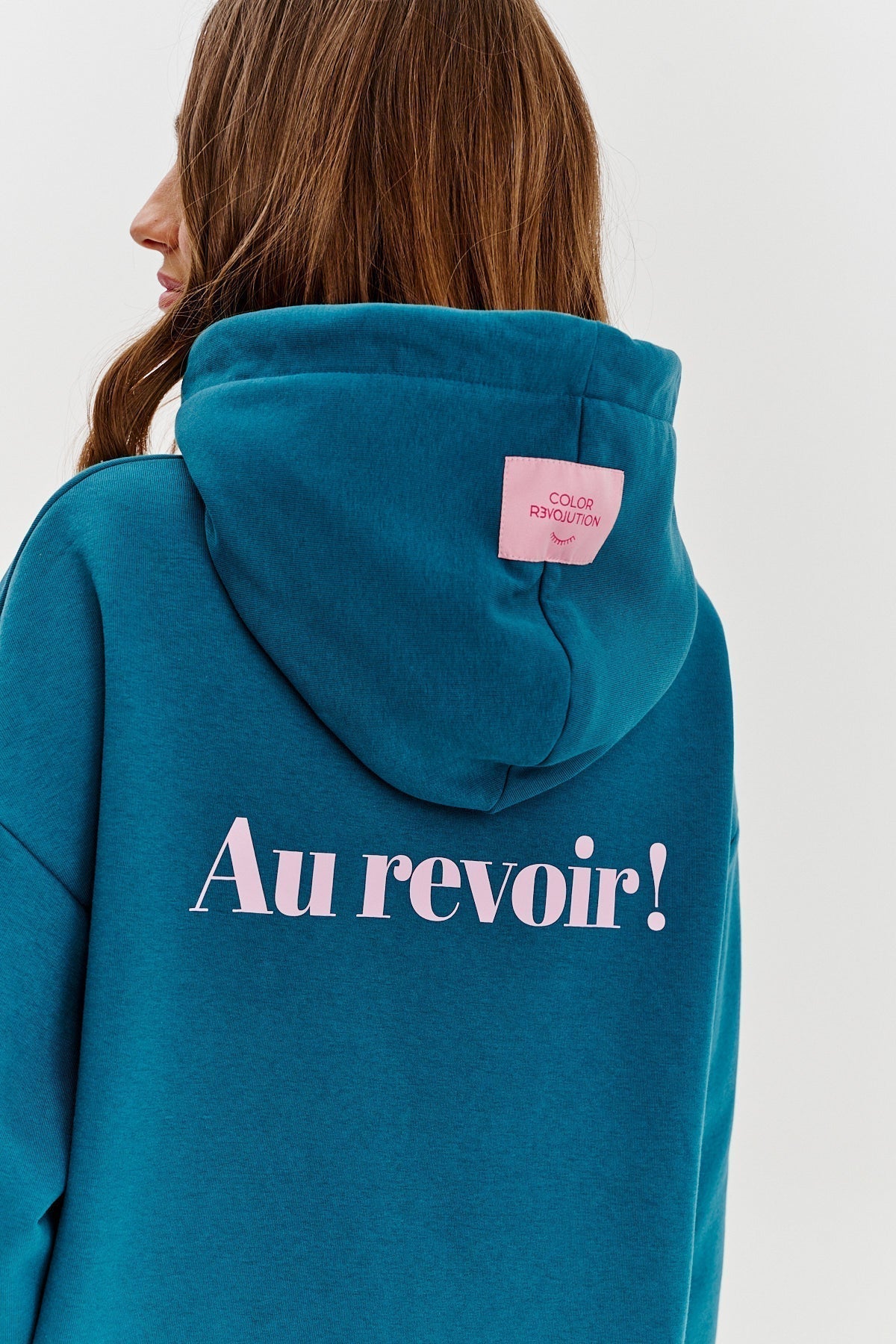 Maison “Salut!” Hoodie | Oversized Fit | Contrast Print