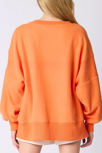 Halloween Ghost Sequin Top Loose Casual Sweatshirt