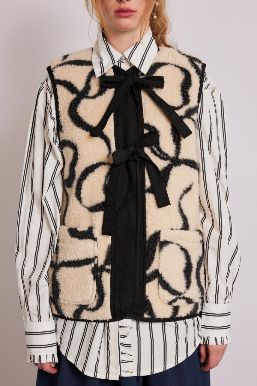 Cream Marta Borg Gilet
