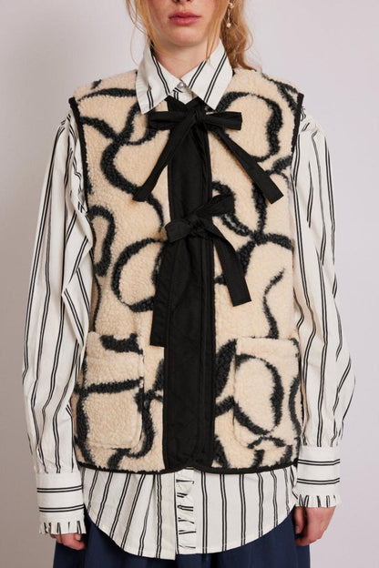Cream Marta Borg Gilet