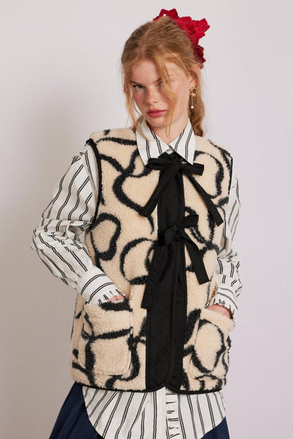 Cream Marta Borg Gilet