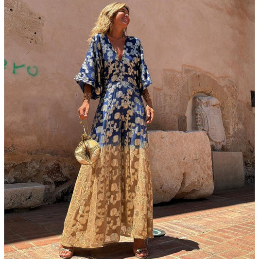 V Neck Puff Sleeve Jumpsuit