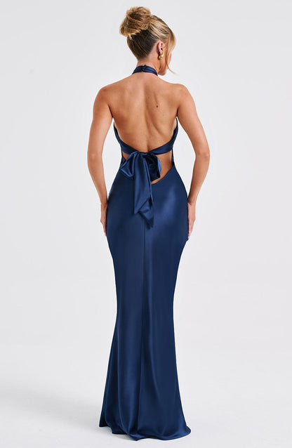 Halter Backless Maxi Dress