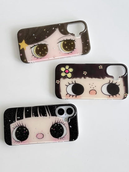 Cartoon Daisy Girl iPhone Case