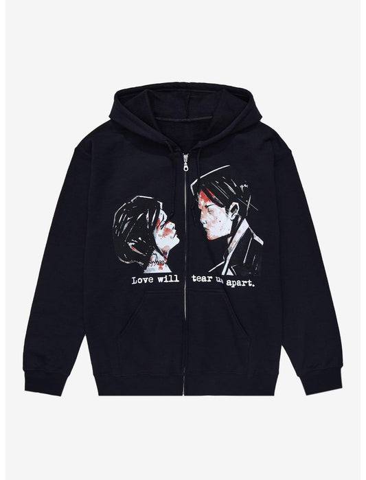 "Love Will Tear Us Apart" Zip-Up Hoodie
