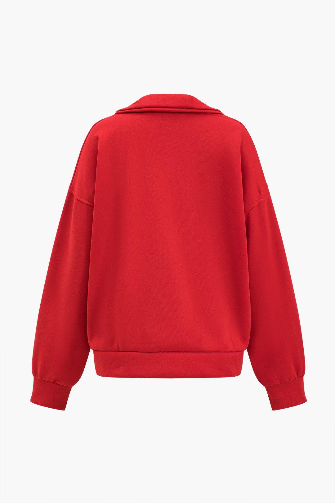 Letter Print Zipper Sweatshirt