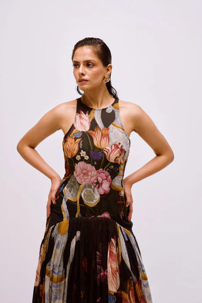 Garden Smocked Maxi Dress