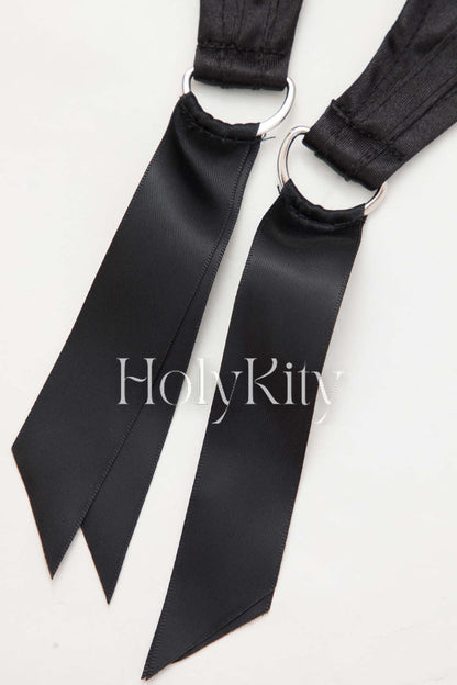 Satin Garter Lace Corset Cami Top