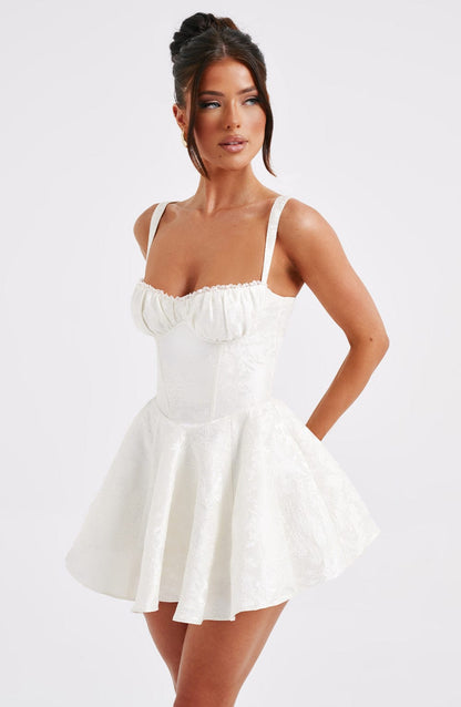 Jacquard Corset Mini Dress