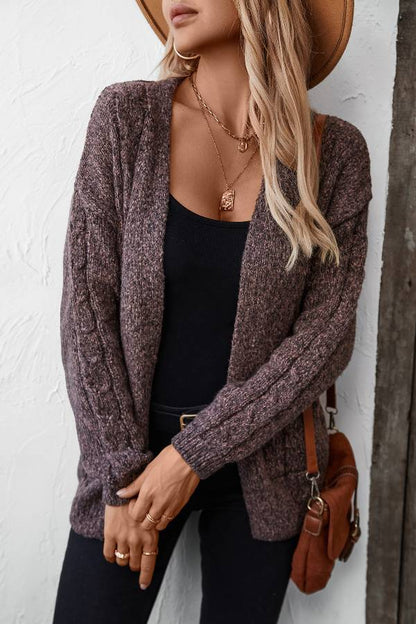 Casual and Fashionable Long-sleeved Sweater Jacket