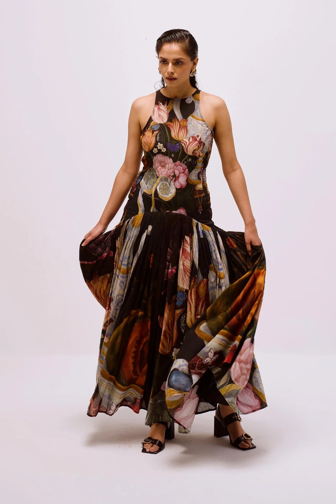 Garden Smocked Maxi Dress