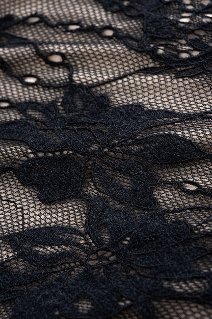 Lace Patchwork Backless Slip Sleeveless Bodysuit