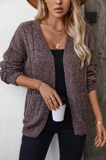 Casual and Fashionable Long-sleeved Sweater Jacket
