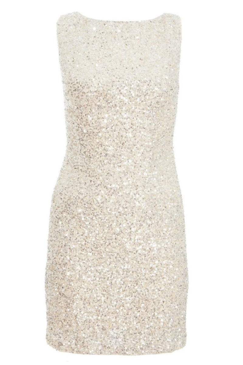 Sexy Sequin Bow Mini Dress