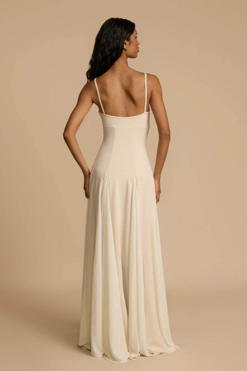 Timeless And Elegant Spliced Tulle A-line Maxi Dress